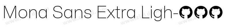 Mona Sans Extra Ligh字体转换
